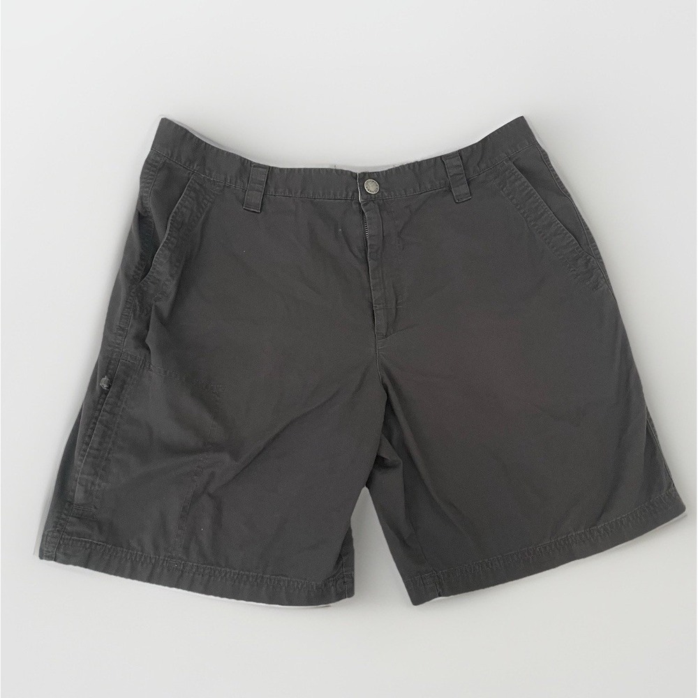 Columbia Men's Dark Brown Cargo Shorts w/Zipper Pocket Size 36 Golf Fishing Hike